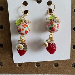 Colorful Strawberry Dangle Earrings